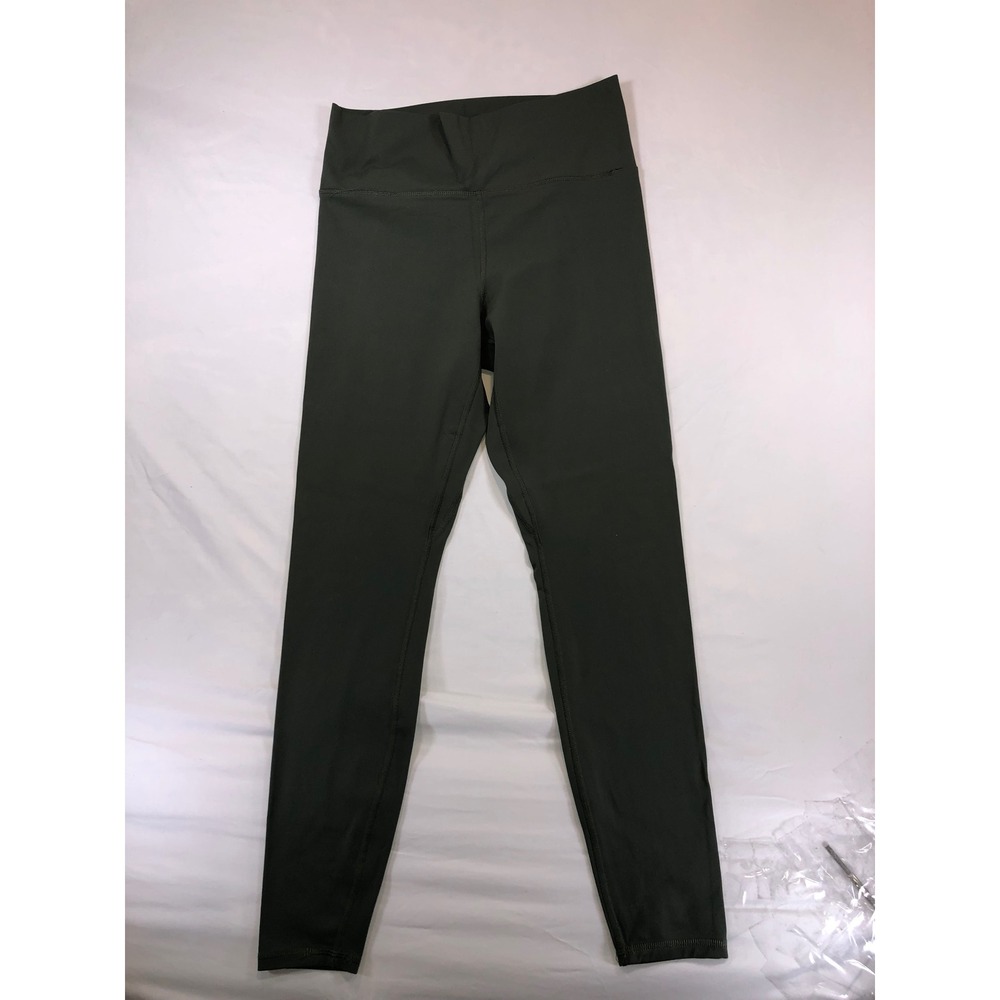 Avia Womens High Waisted Activewear Leggings Dark Olive Green Size M 8-10